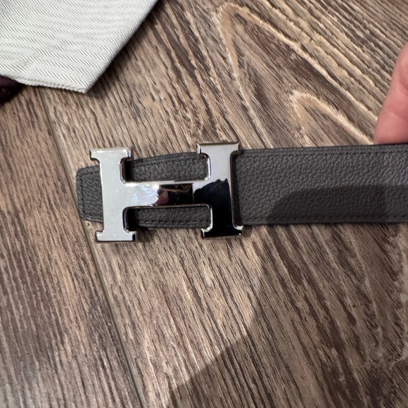 Authentic Hermes Reversible Belt and Palladium H Buckle (PHW) main image 13